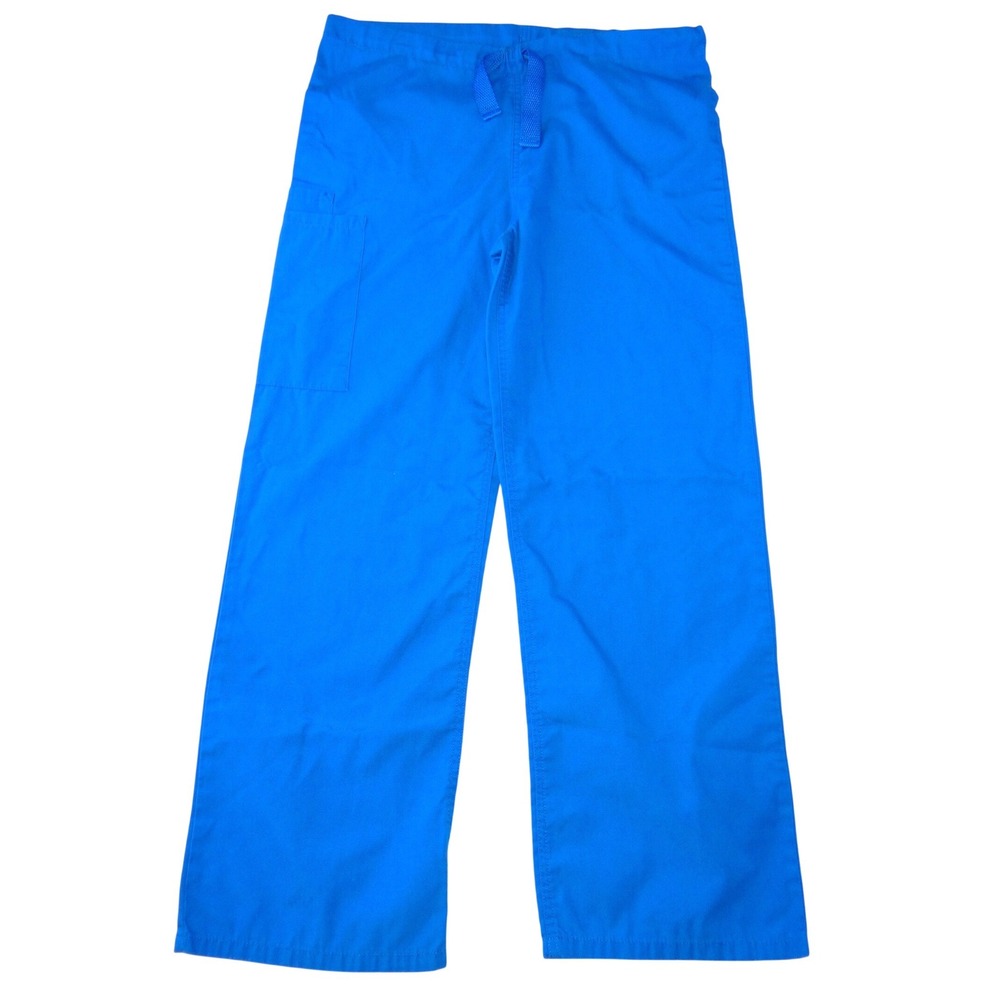 Cherokee Workwear Royal Blue‎ Drawstring Cargo Scrub Pants  XS